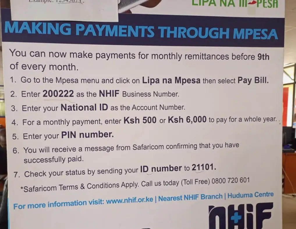 How To Pay NHIF Via Mpesa Paybill 200222 Solved Kenyansconsult co ke